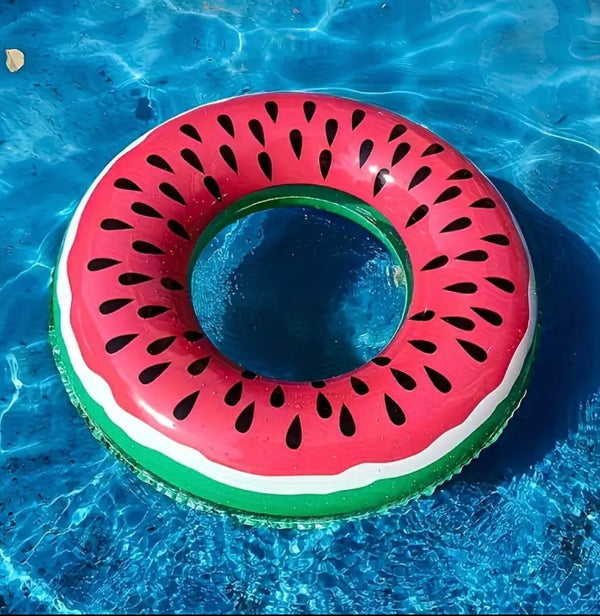 Bouée Gonflable Piscine – Pastèque 75 cm – Fun & Détente Estivale