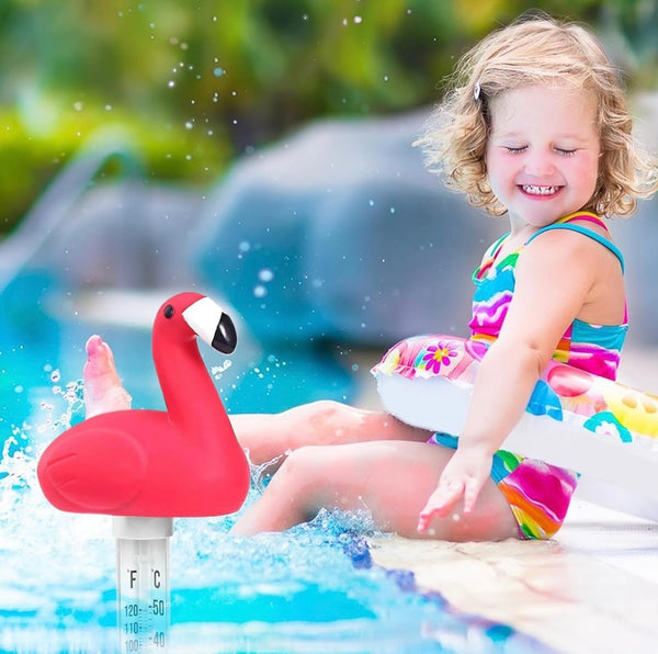 Thermomètre Flottant Piscine – Canard ou Flamant Rose – Lecture Facile & Design Ludique